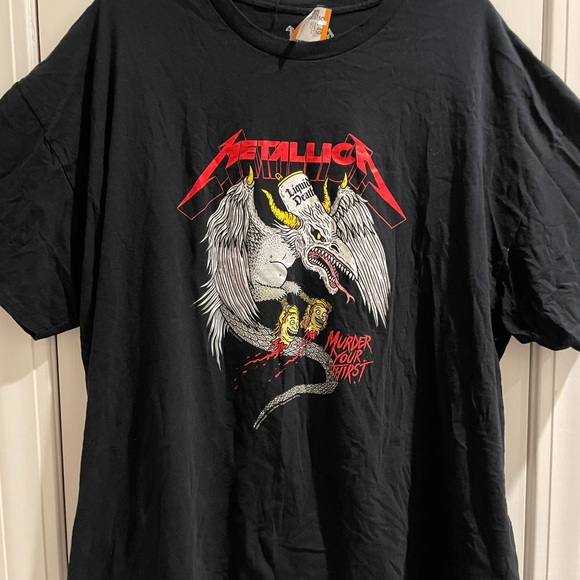 Metallica Liquid Death M72 World Tour Concert tee. Size 4XL. Murder your thirst - Picture 2 of 15
